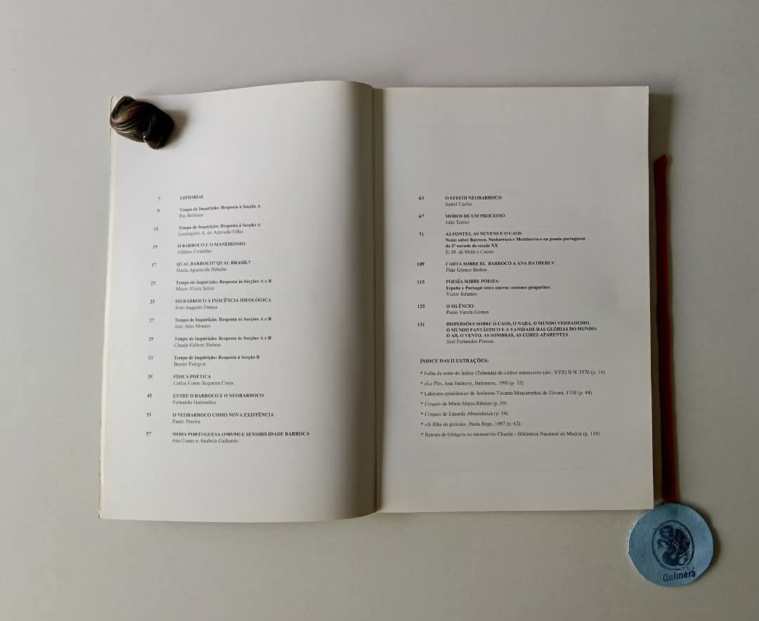 HATHERLY (Ana) (Dir.). - CLARO-ESCURO: Revista de Estudos Barrocos. N.º 4/5