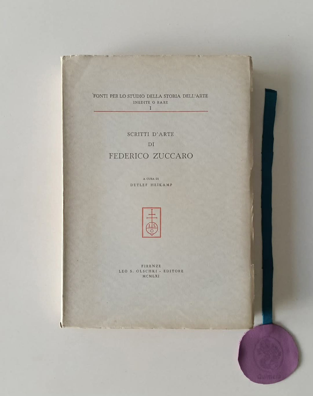 HEIKAMP (Detlef). - SCRITTI D'ARTE DI FEDERICO ZUCCARO