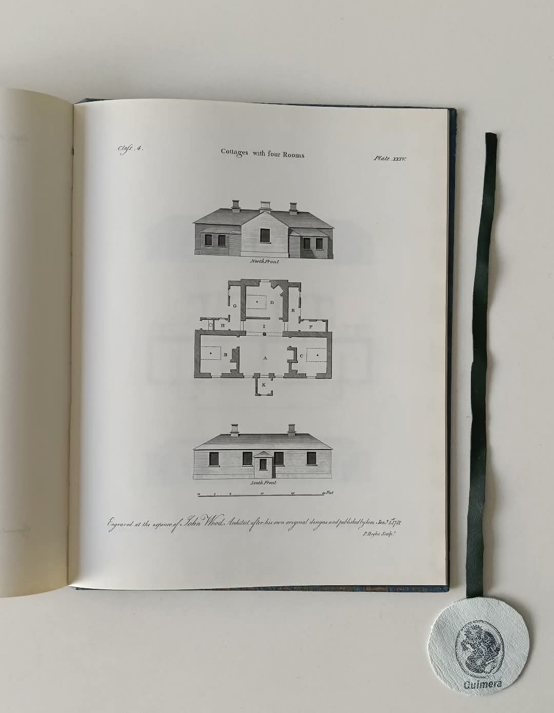 WOOD (John). - A SERIES OF PLANS FOR COTTAGES OR HABITATIONS OF THE LABOURER, EITHER IN HUSBANDRY, OR THE MECHANIC ARTS, ADAOTED AS WELL TO TOWNS AS TO THE COUNTRY