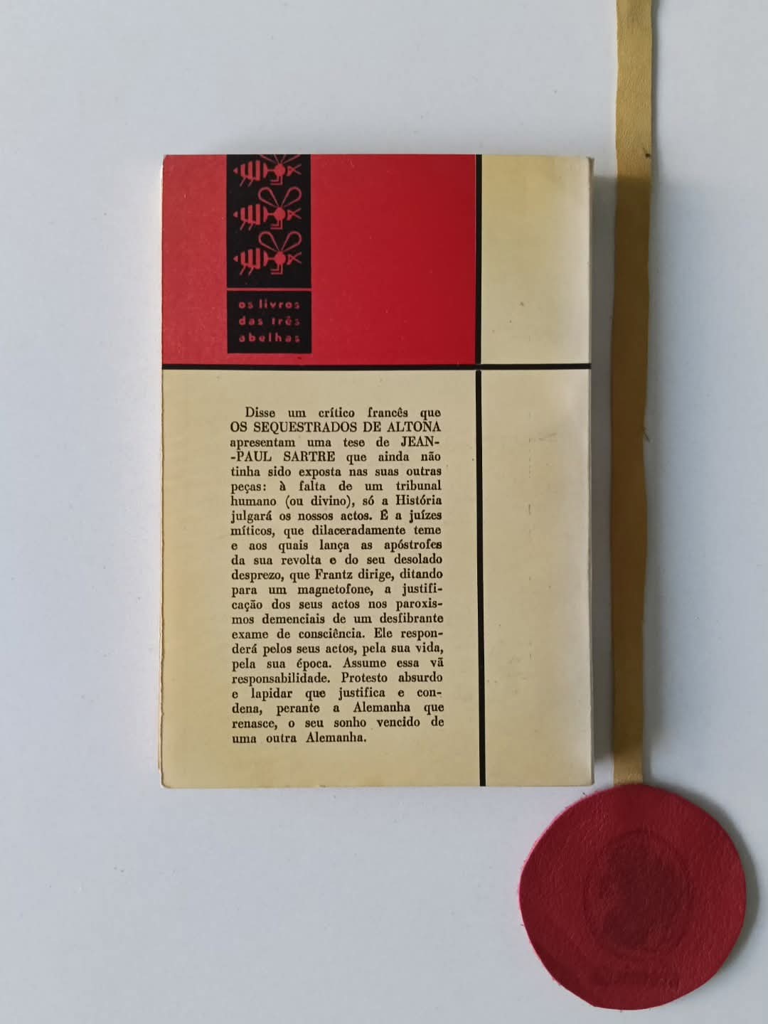SARTRE (Jean-Paul). OS SEQUESTRADOS DE ALTONA