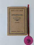 FRIZZI (Ernst). - ANTROPOLOGÍA