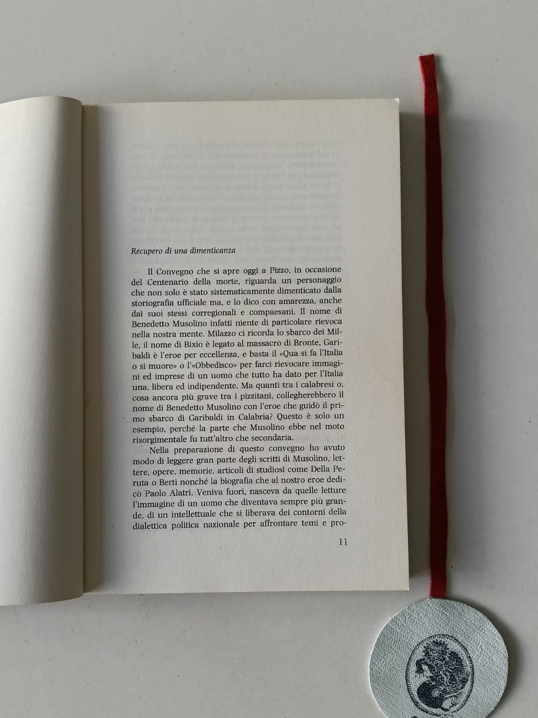 AA. VV. - BENEDETTO MUSOLINO: Il Mezzogiorno nel Risorgimento tra Rivoluzione e Utopia. Atti del convegno storico in Pizzo 15/16 novembre 1985