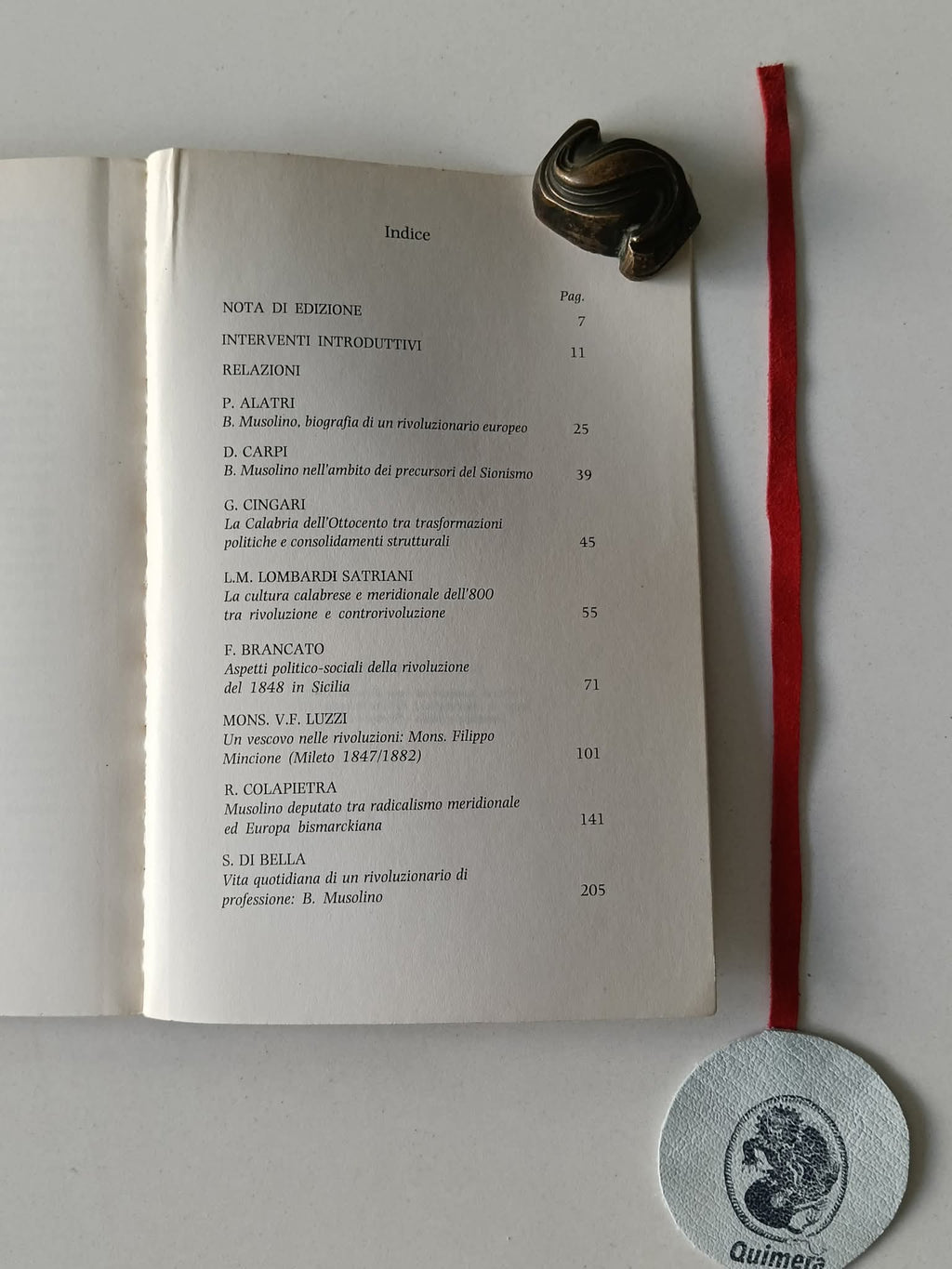 AA. VV. - BENEDETTO MUSOLINO: Il Mezzogiorno nel Risorgimento tra Rivoluzione e Utopia. Atti del convegno storico in Pizzo 15/16 novembre 1985