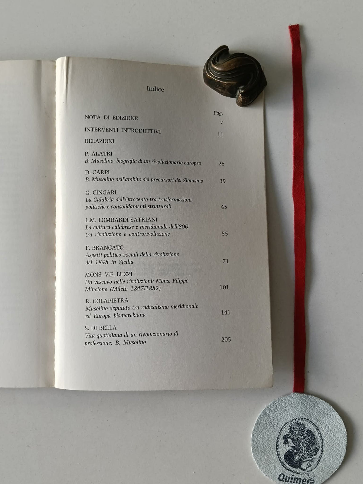 AA. VV. - BENEDETTO MUSOLINO: Il Mezzogiorno nel Risorgimento tra Rivoluzione e Utopia. Atti del convegno storico in Pizzo 15/16 novembre 1985