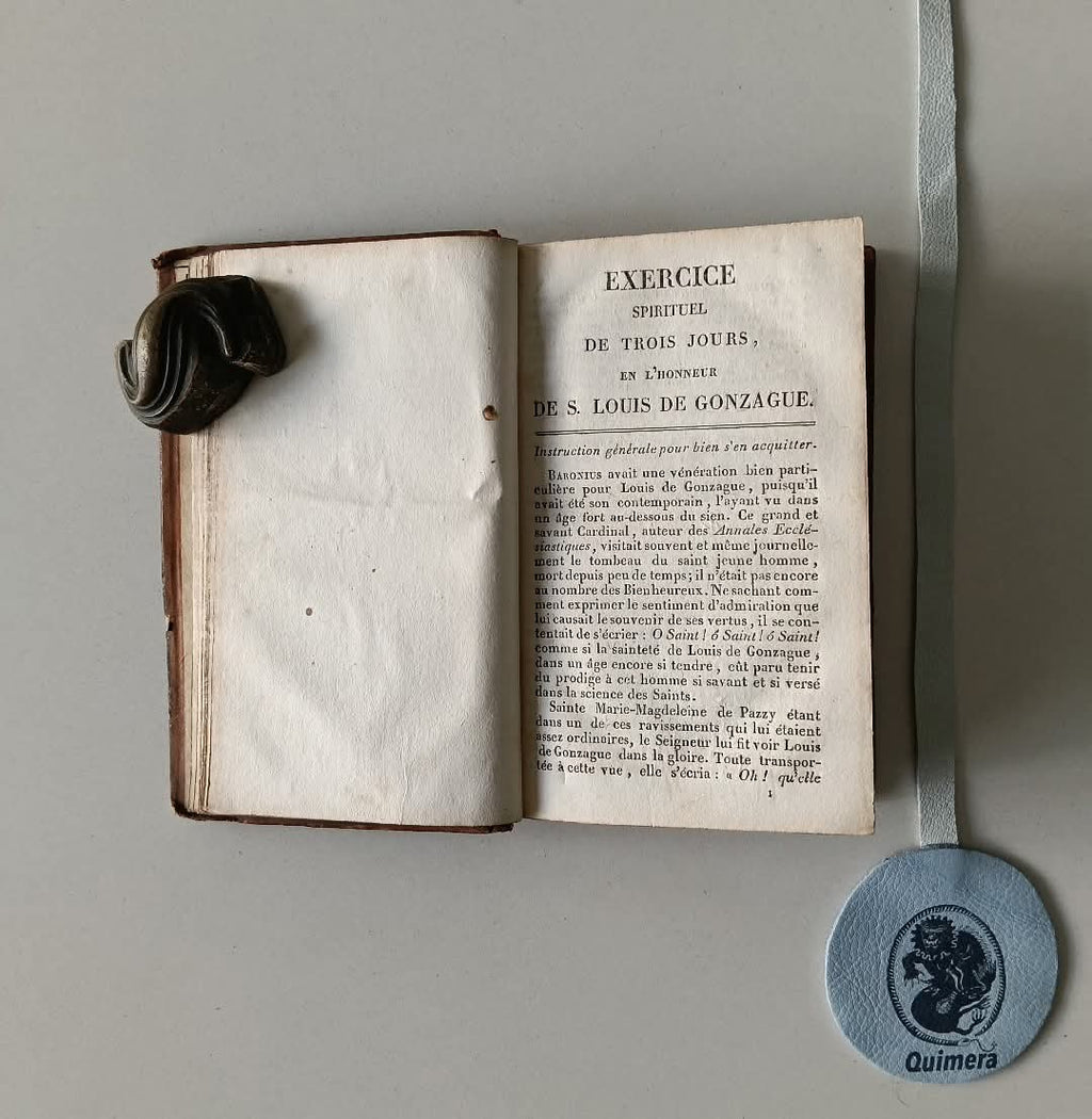 GONZAGUE (Saint Louis de). - EXERCISES DE DÉVOTION, donné par le Pape Benoit XIII pour Patron et pour modèle à la Jeunesse Chrétienne, avec la Vie abrégée de ce Saint