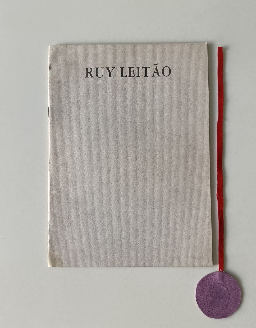 RUY LEITÃO, Pintura, Catálogo da exposição Galeria de S. Mamede em Abril 1989