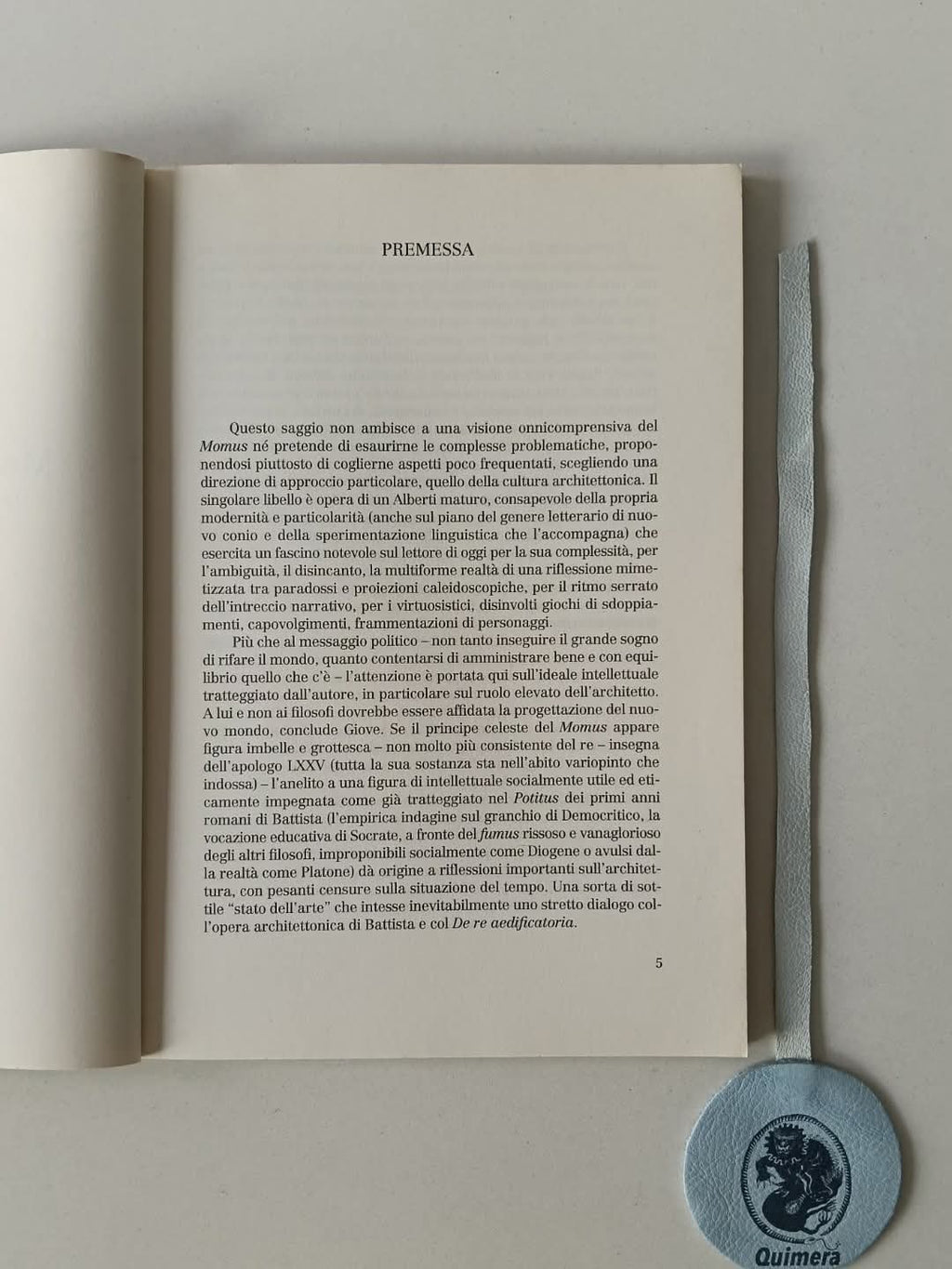 BORSI (Stefano). - MOMUS O DEL PRINCIPE, Leon Battista Alberti, i papi, il giubileo