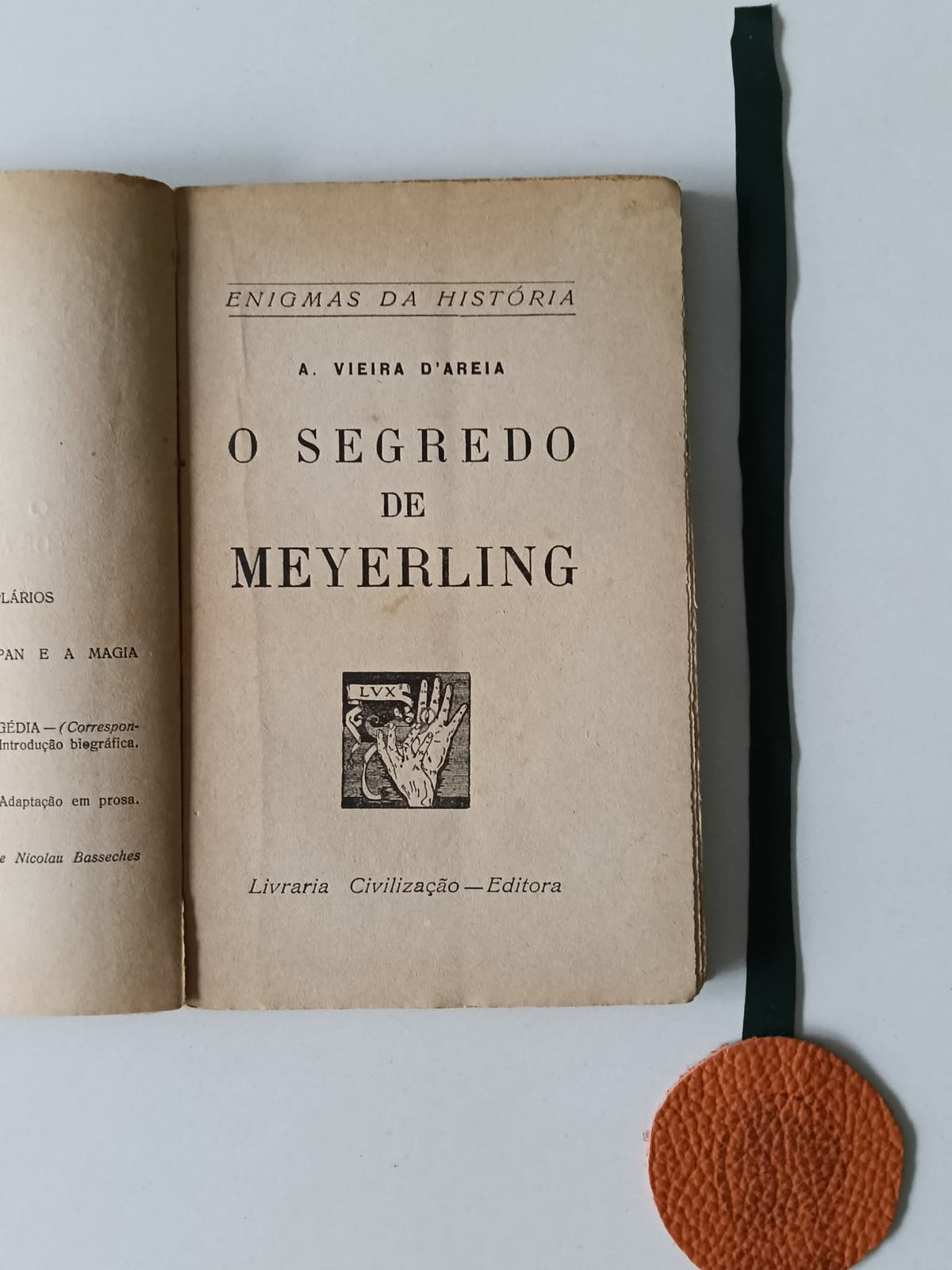 D'AREIA (Agostinho Vieira). - O SEGREDO DE MEYERLING