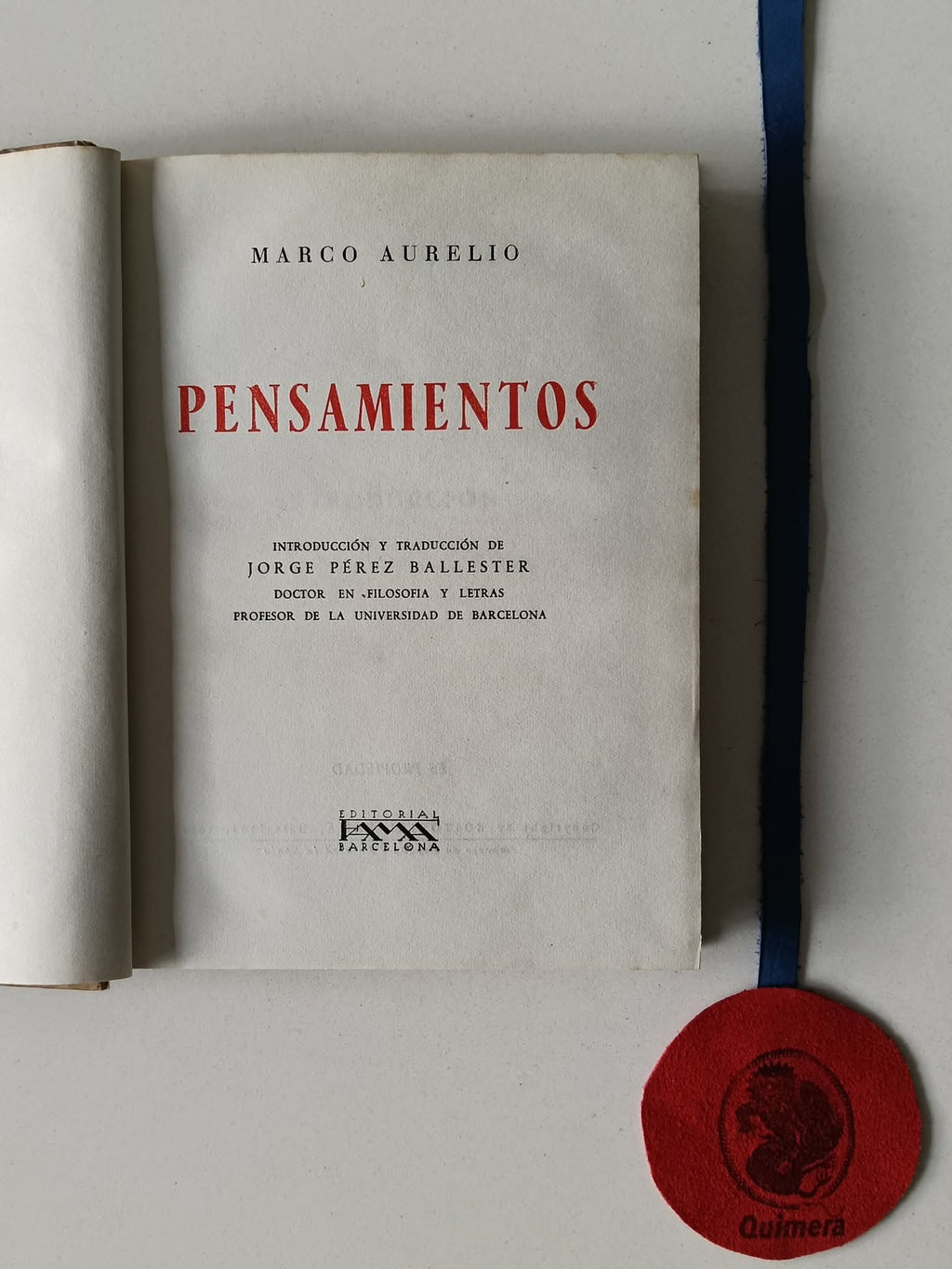 AURELIO (Marco). - PENSAMIENTOS