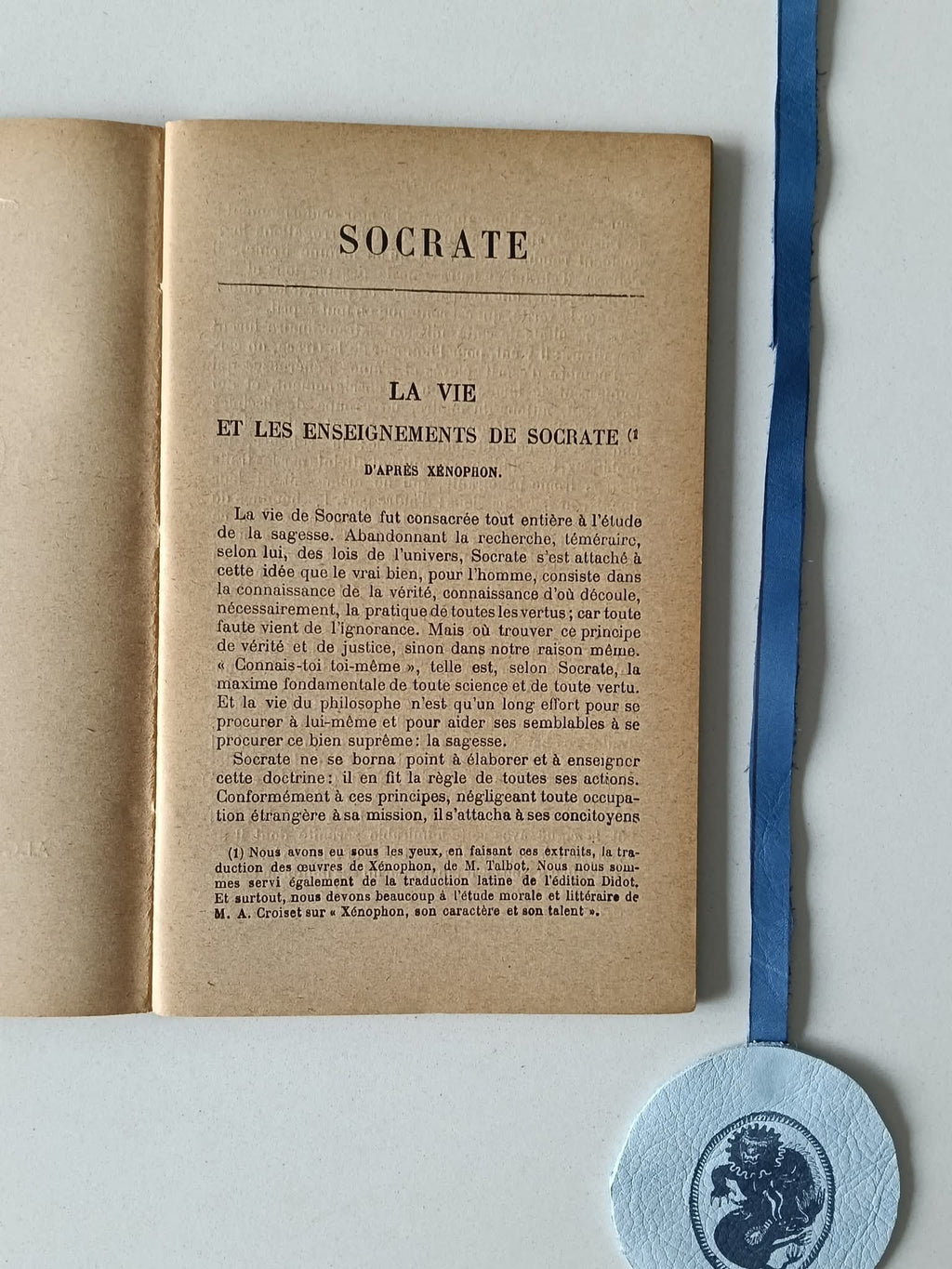 VAUDOUER (J.) e ANTOINE (L.). - SOCRATE, D' après Xénophon
