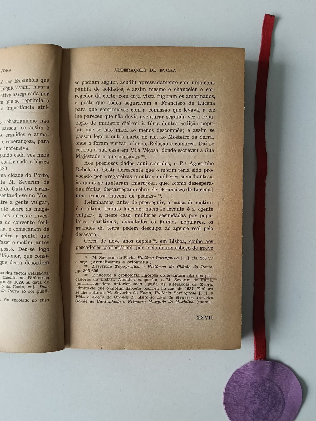 MELO (D. Francisco Manuel de). - ALTERAÇÕES DE ÉVORA 1637