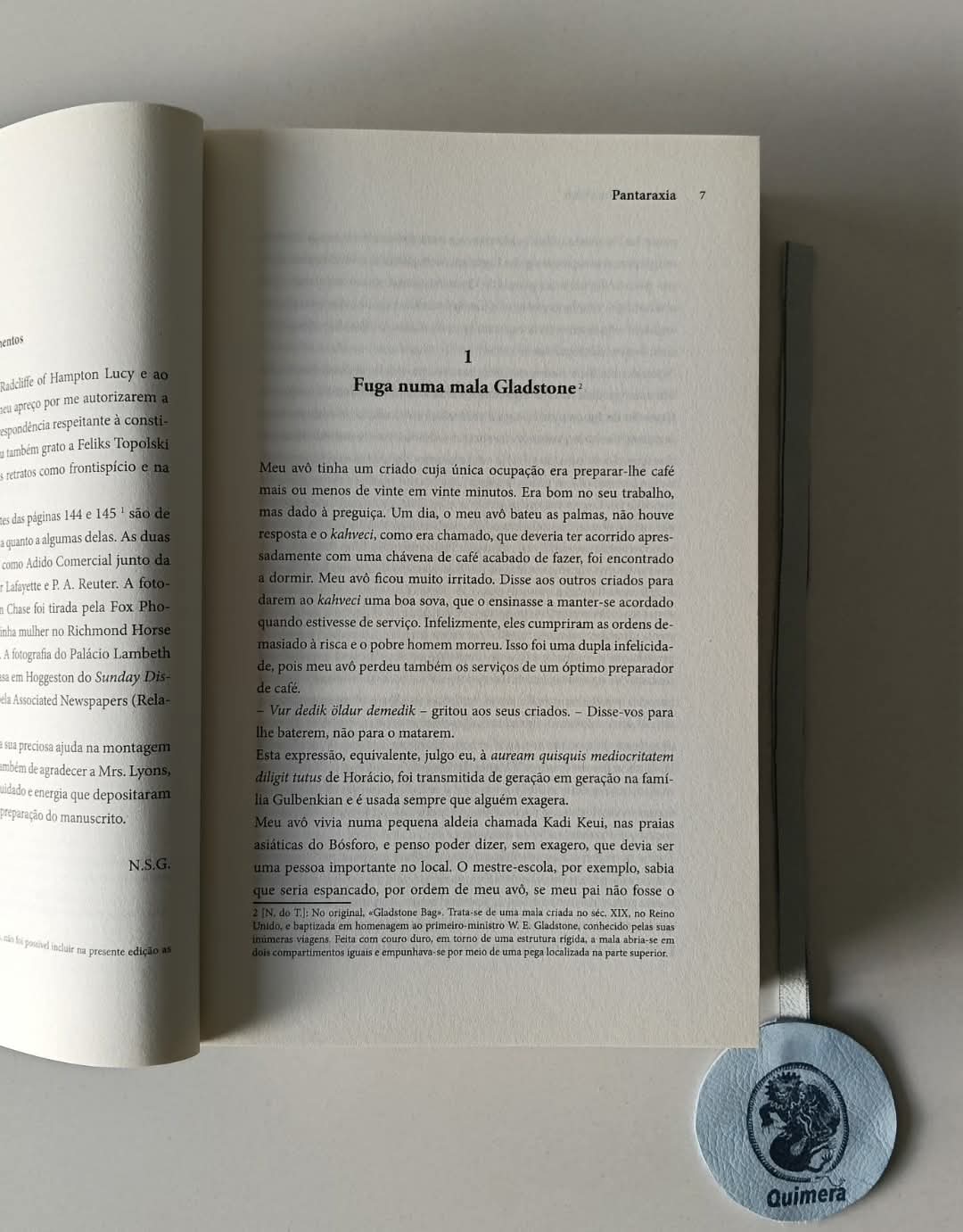 GULBENKIAN (Nubar). - PANTARAXIA, Autobiografia