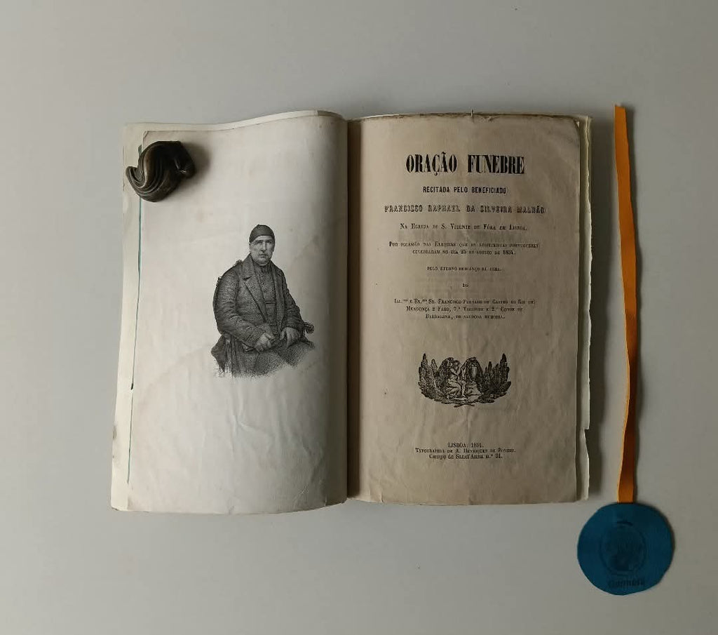 ORAÇÃO FUNEBRE, Recitada pelo beneficiado Francisco Raphael da Silveira Malhão Por ocasião das exequias que os legitimistas portuguezes celebraram no dia 25 de Maio de 1854, pelo eterno descanso da alma do (...) Conde de Barbacena