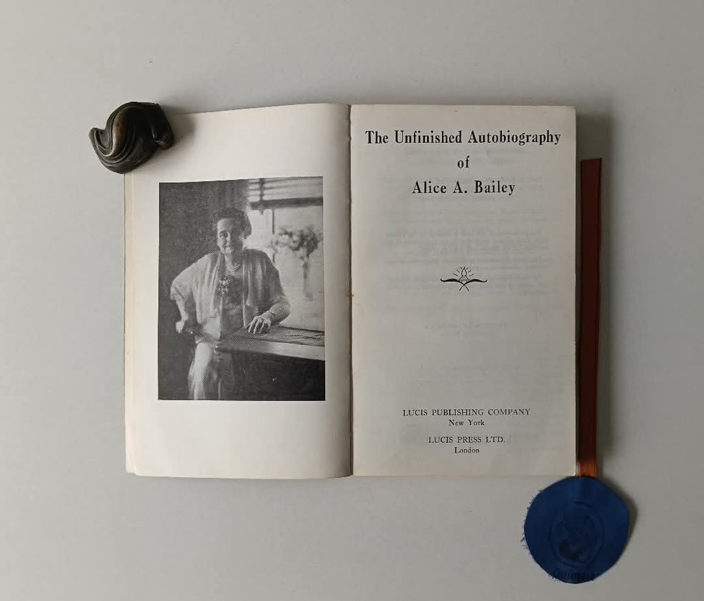 BAILEY (Alice A.). - THE UNFINISHED AUTOBIOGRAPHY