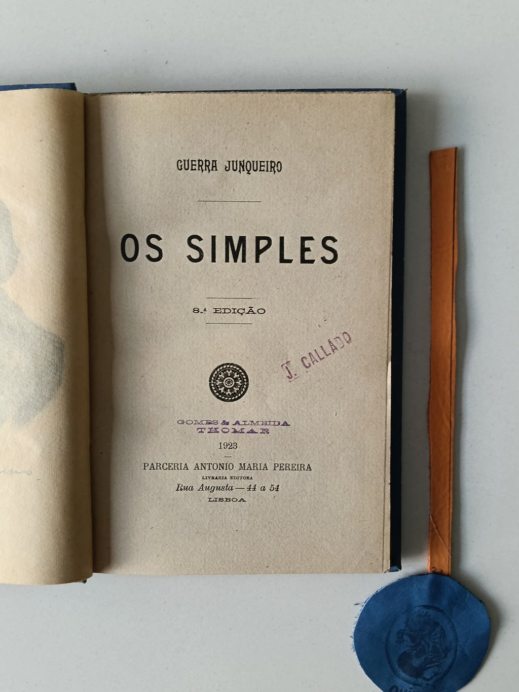 JUNQUEIRO (Guerra). - OS SIMPLES