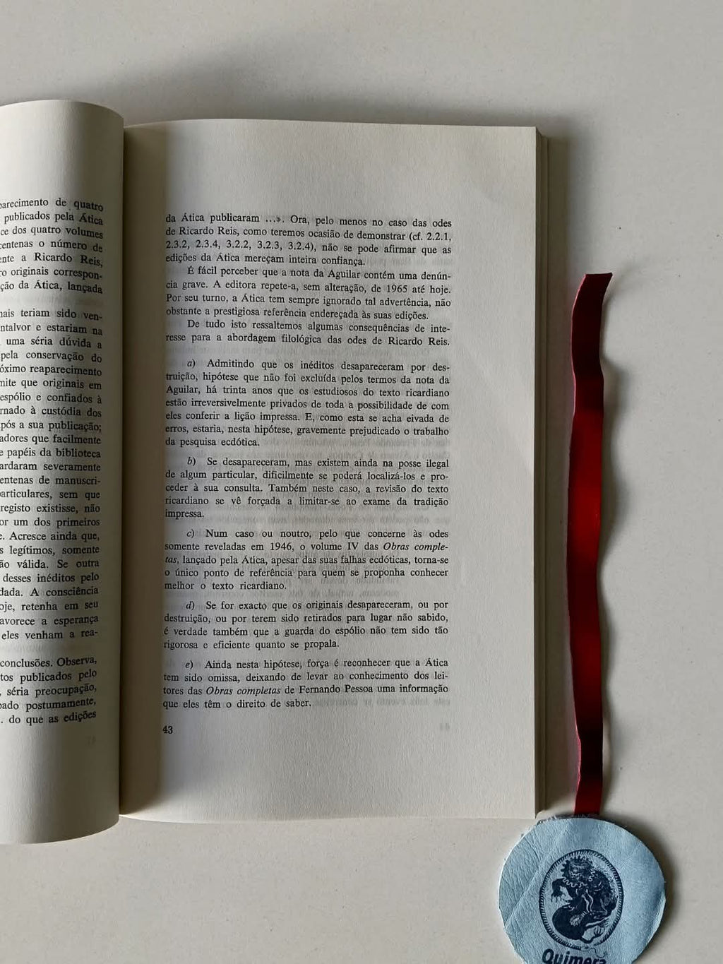 BELKIOR (Silva). - FERNANDO PESSOA - RICARDO REIS : OS ORIGINAIS, AS EDIÇÕES, O CÂNONE DAS ODES