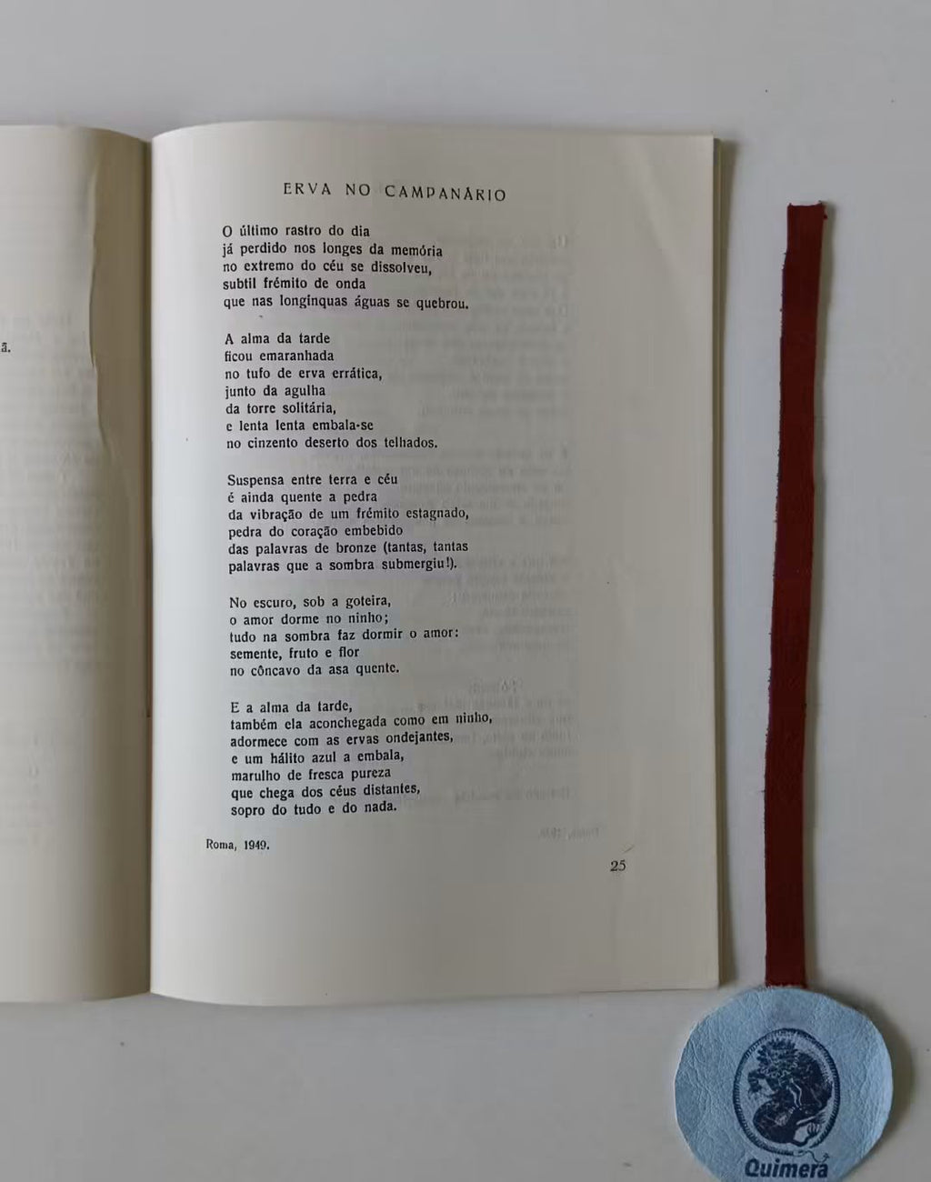 [MONTALEGRE (Duarte de) Pseud.]. - MARTINS (José V. de Pina). - ALTA MENSAGEM DE POESIA, Estudo crítico e versão portuguesa da poesia de Raffaele Spinelli