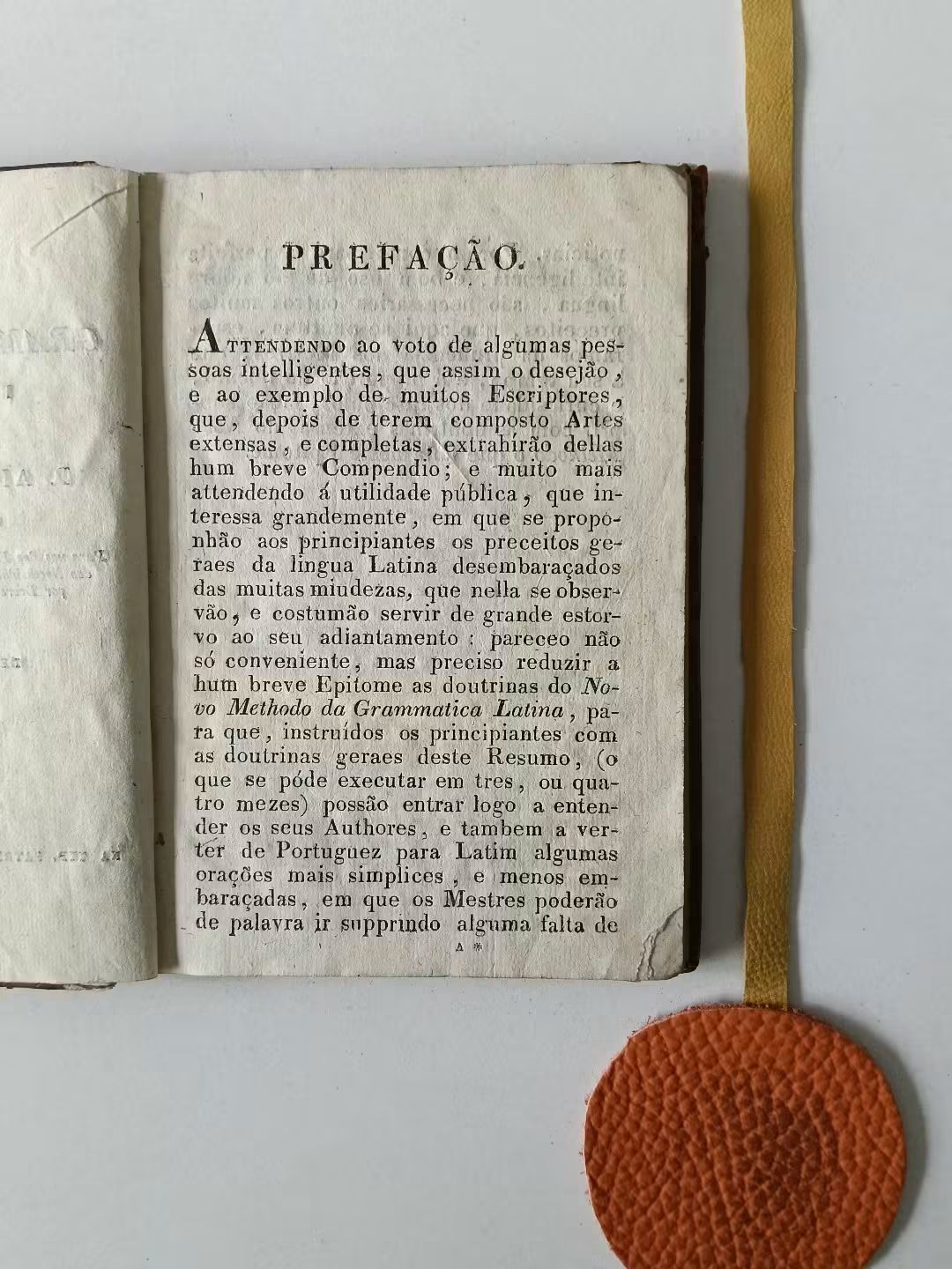 PEREIRA (P. Antonio). - NOVO METHODO DA GRAMMATICA LATINA, reduzido a compendio