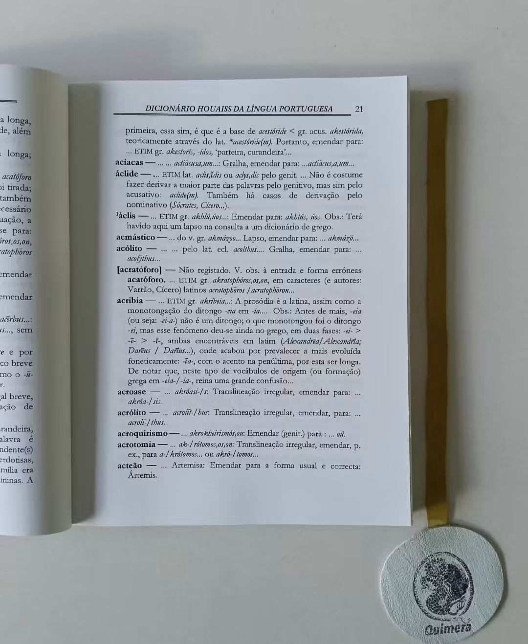MAGUEIJO (Custódio). - OPERA MINORA VI - Sparsa I: Notas ao Dicionário Houaíss da Língua Portuguesa