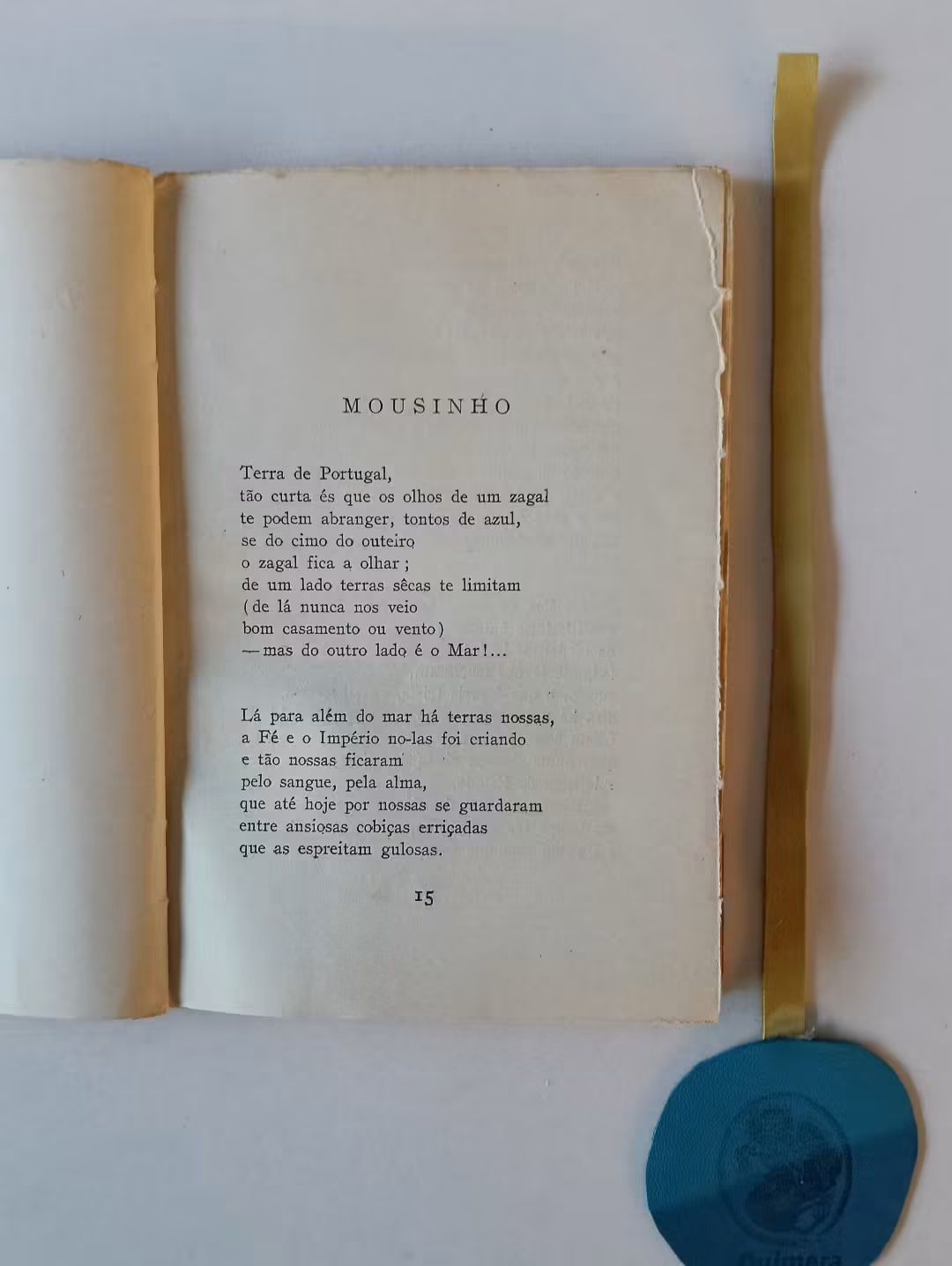 VIEIRA (Afonso Lopes). - ONDE A TERRA SE ACABA, e o mar começa