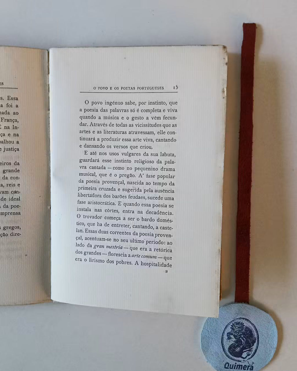 VIEIRA (Afonso Lopes). - O POVO E OS POETAS PORTUGUESES, Conferência lida pelo autor no Teatro D. Maria II