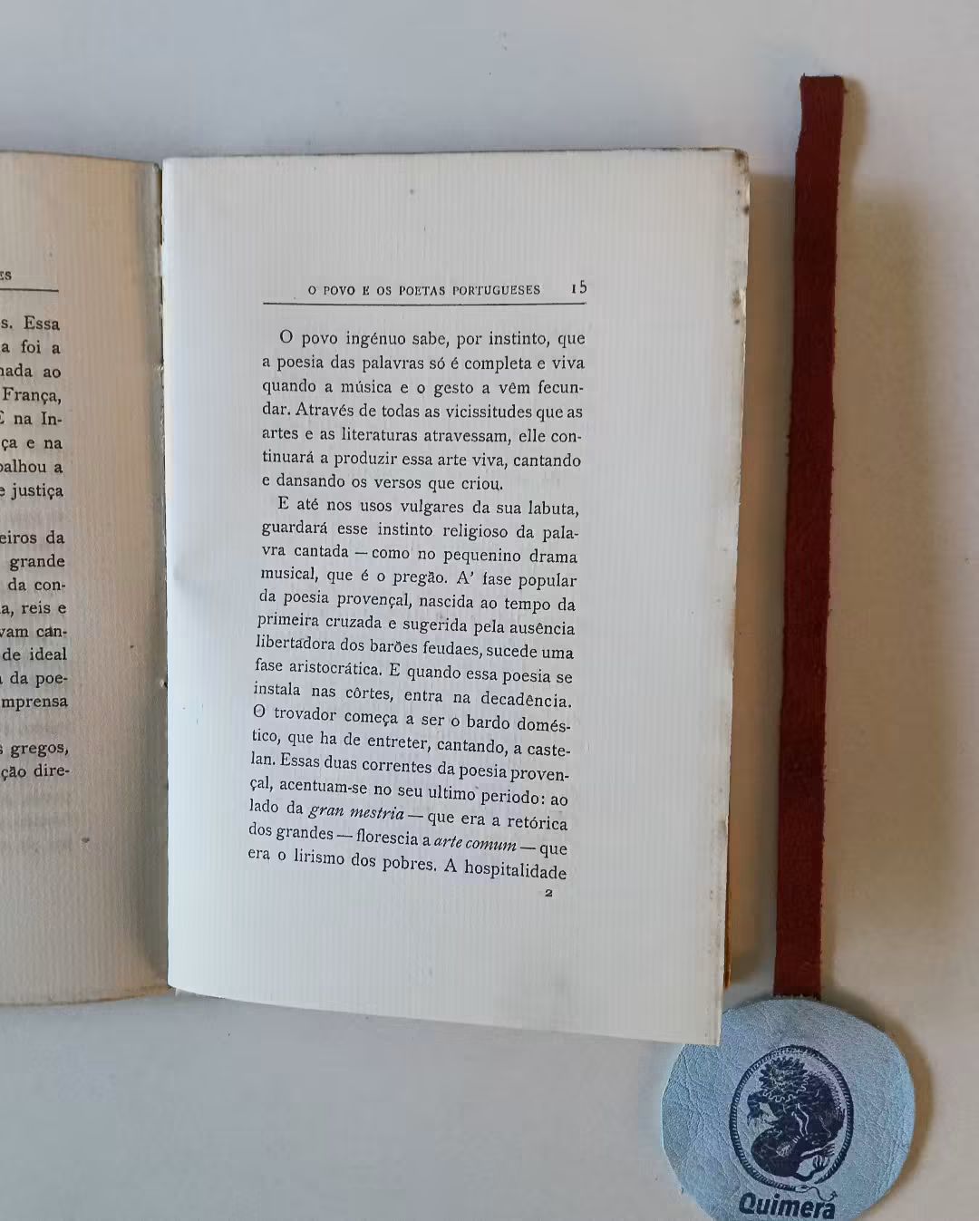 VIEIRA (Afonso Lopes). - O POVO E OS POETAS PORTUGUESES, Conferência lida pelo autor no Teatro D. Maria II