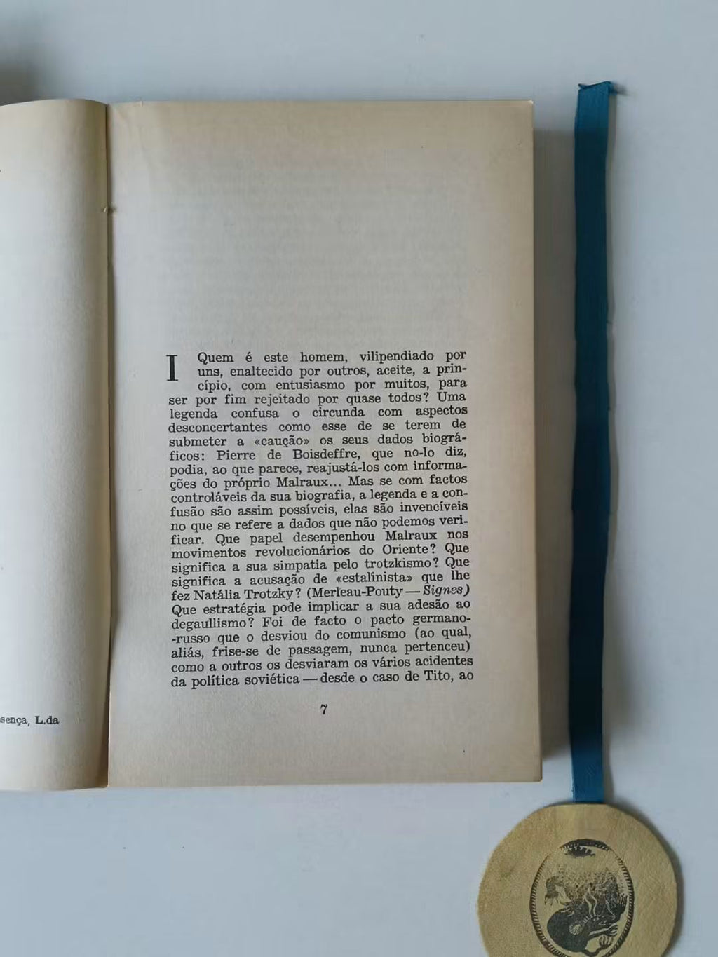 FERREIRA (Vergílio). - ANDRÉ MALRAUX (Interrogação ao destino)
