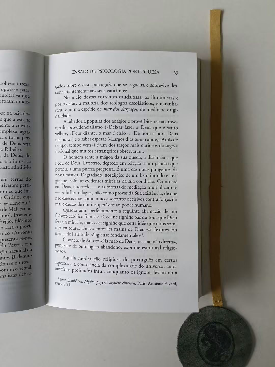 LEÃO (Francisco da Cunha). - ENSAIO DE PSICOLOGIA PORTUGUESA