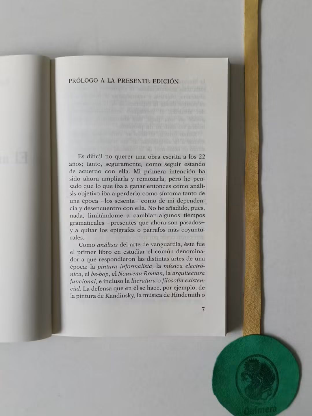 VENTÓS (Xavier Rubert de). - EL ARTE ENSIMISMADO