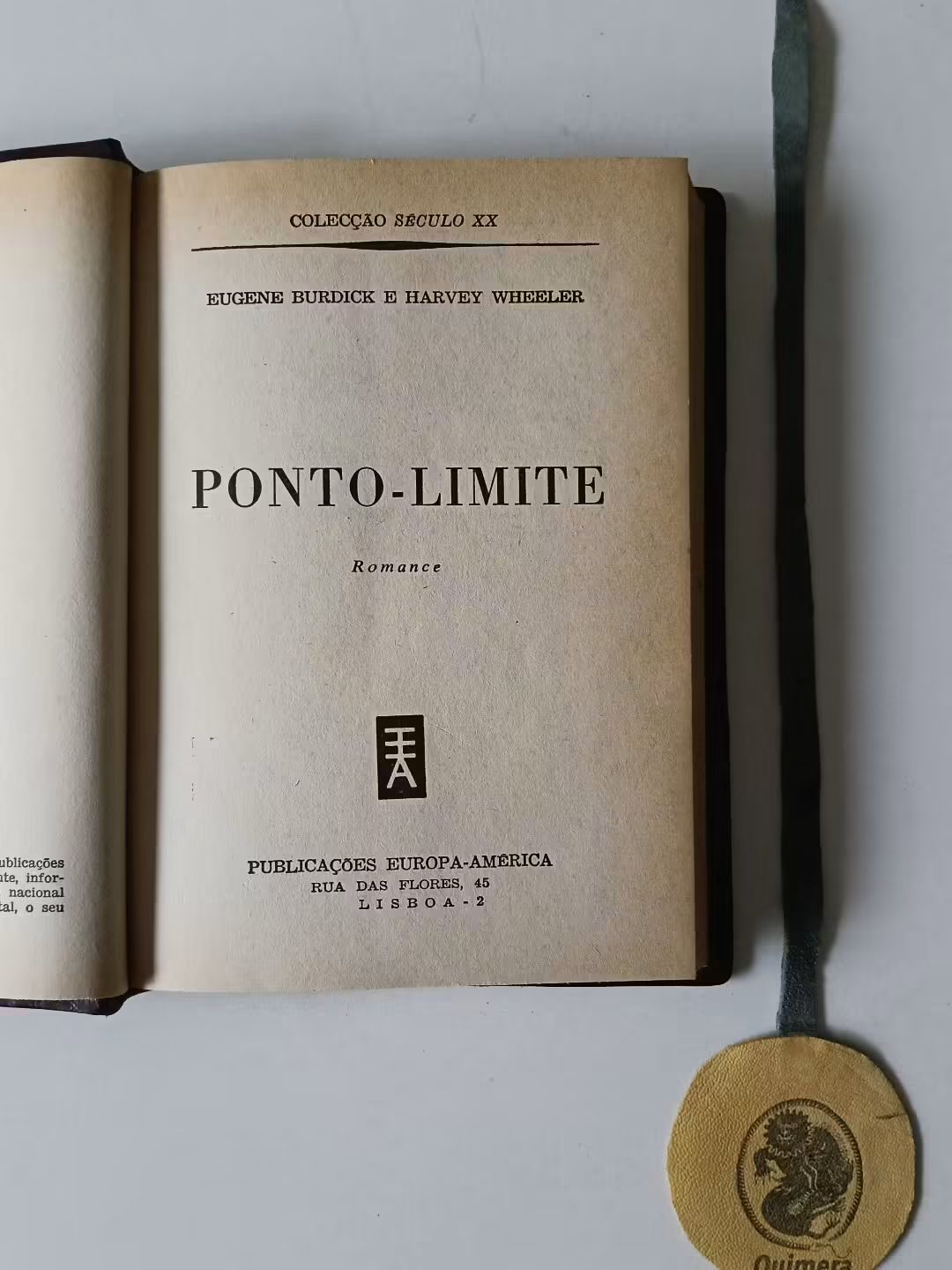 BURDICK (Eugene) e WHEELER (Harvey). - PONTO-LIMITE