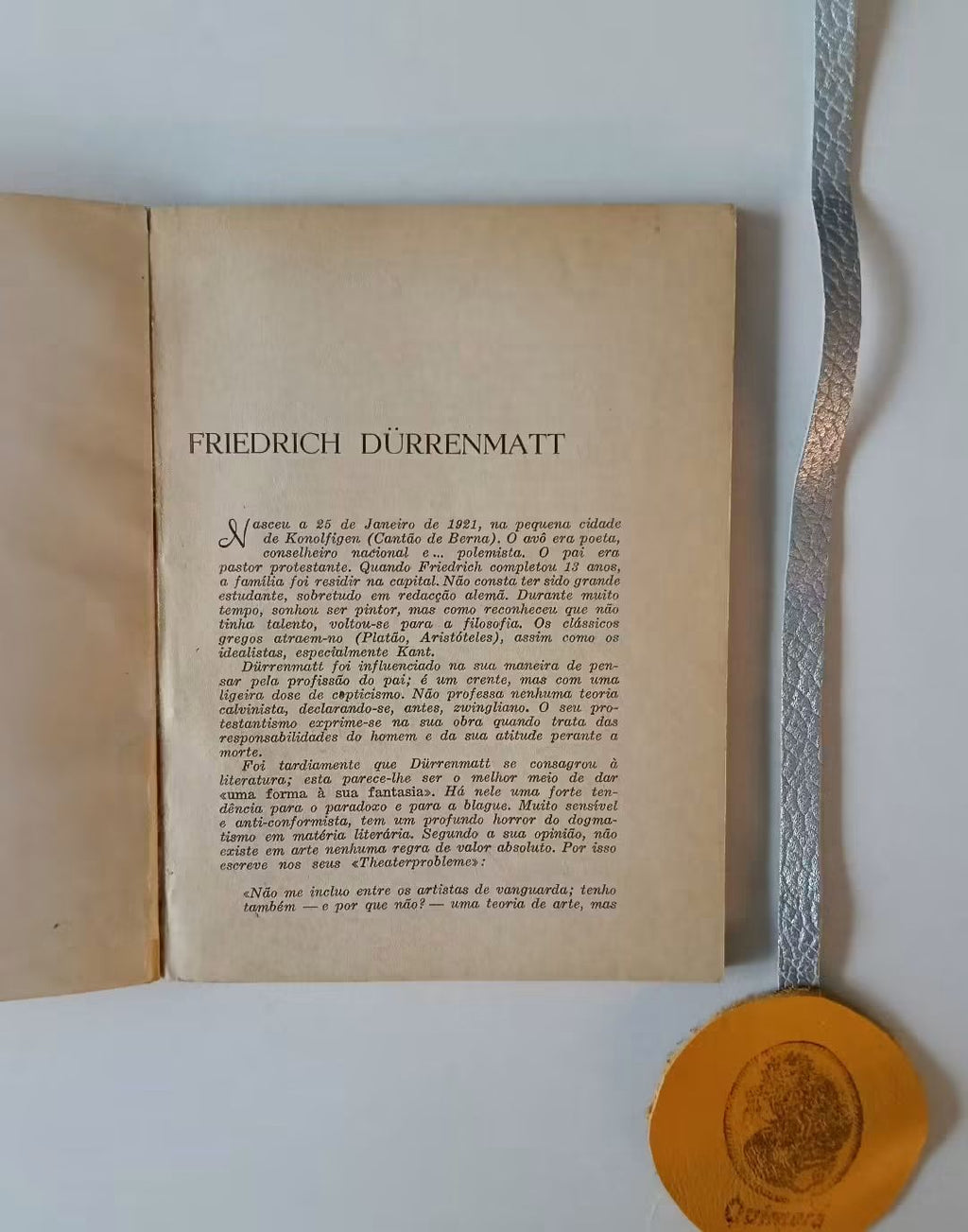 DÜRRENMATT (FRIEDRICH). - A VISITA DA VELHA SENHORA, Tragicomédia