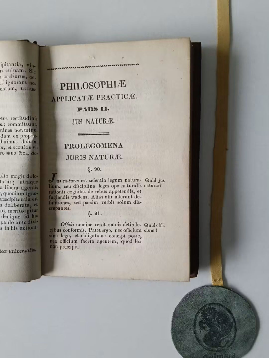 JOB (Eduardi). - INSTITUTIONES PHILOSOPHIAE PRACTICAE, sive principia ethicae universalis, atque specialis, juris naturae, ac politicae