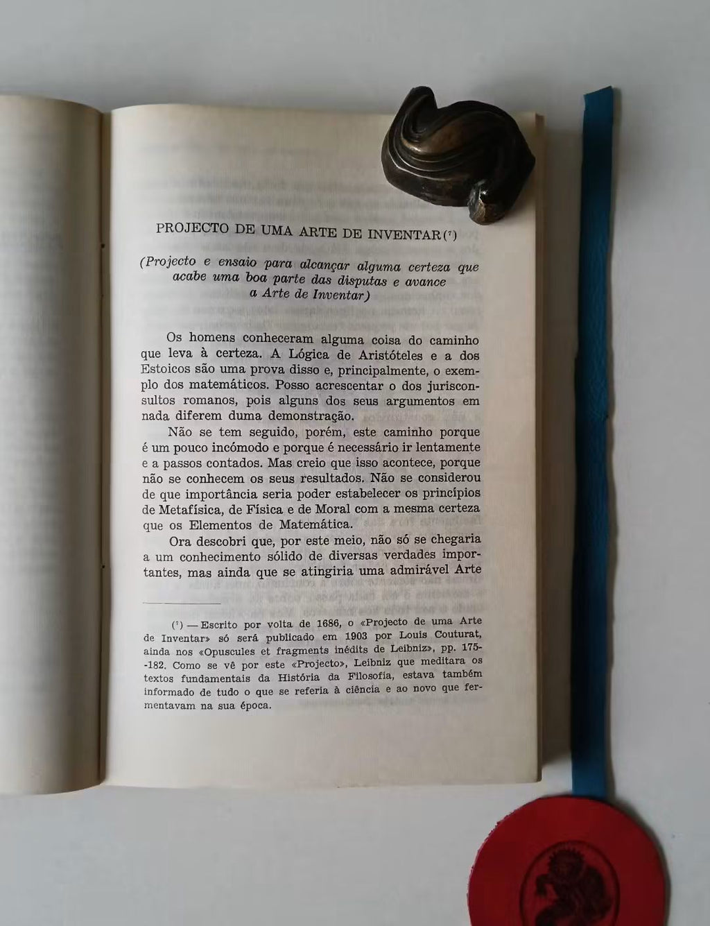 LEIBNIZ (Gottfried Wilhelm). - OBRAS ESCOLHIDAS