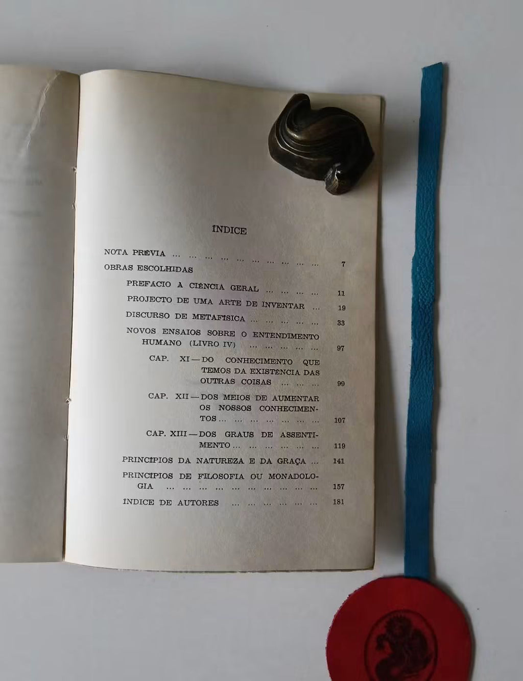 LEIBNIZ (Gottfried Wilhelm). - OBRAS ESCOLHIDAS
