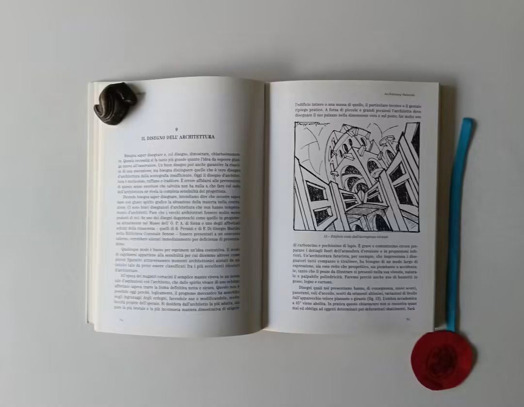 MARCHI (Virgilio). SCRITTI DI ARCHITETTURA, vol. I- Architettura futurista, I vertici azzurri di Roma (Il futuro di Roma); vol. II- Italia nuova architettura nuova (seguito di Architettura )