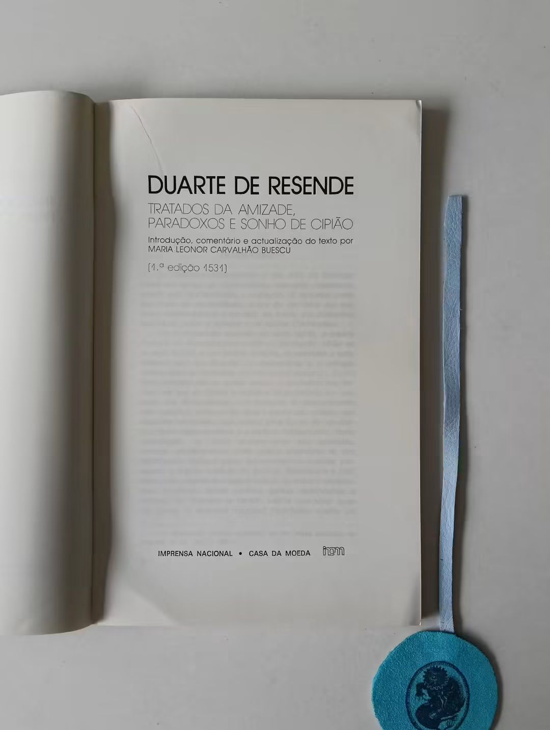 RESENDE (Duarte de). - TRATADOS DA AMIZADE, PARADOXOS E SONHOS DE CIPIÃO