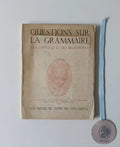CABRAL (Luis Borges de Castro da Costa). - QUESTIONS SUR LA GRAMMAIRE, Voltaire grammarien