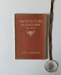 SUMMERSON (John). - ARCHITECTURE IN ENGLAND, Since Wren