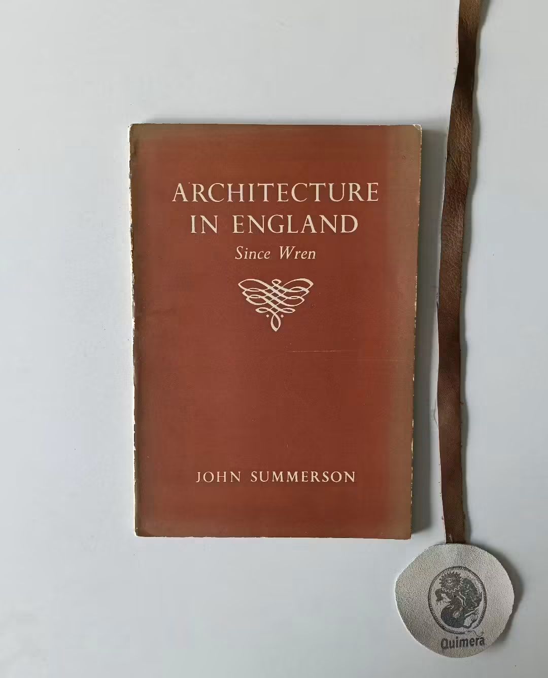 SUMMERSON (John). - ARCHITECTURE IN ENGLAND, Since Wren
