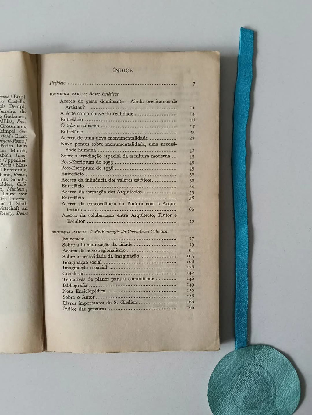 GIEDION (Sigfried). - ARQUITECTURA E COMUNIDADE