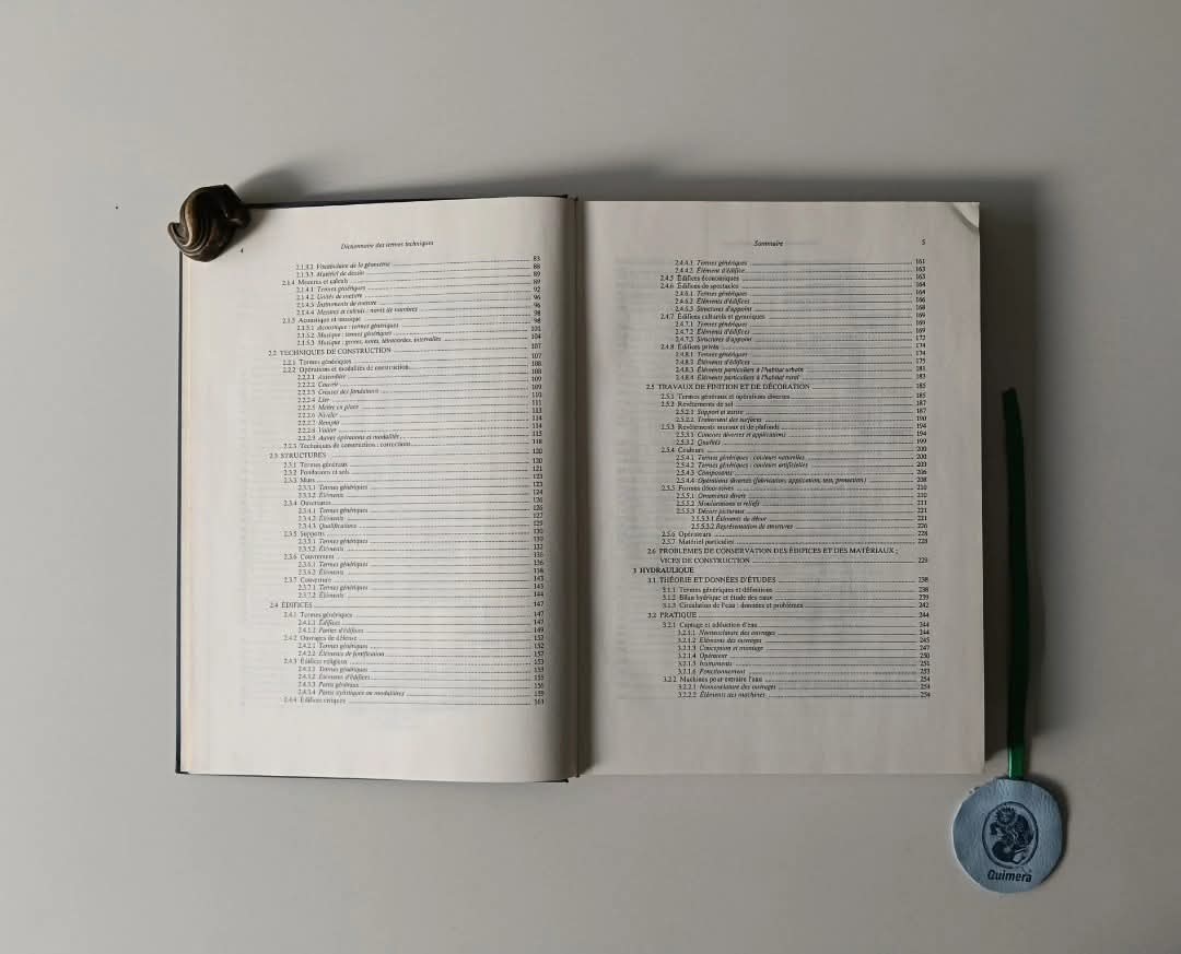 CALLEBAT (Louis) e FLEURY (Philippe). - DICTIONNAIRE DES TERMES TECHNIQUES DU DE ARCHITECTURA DE VITRUVE