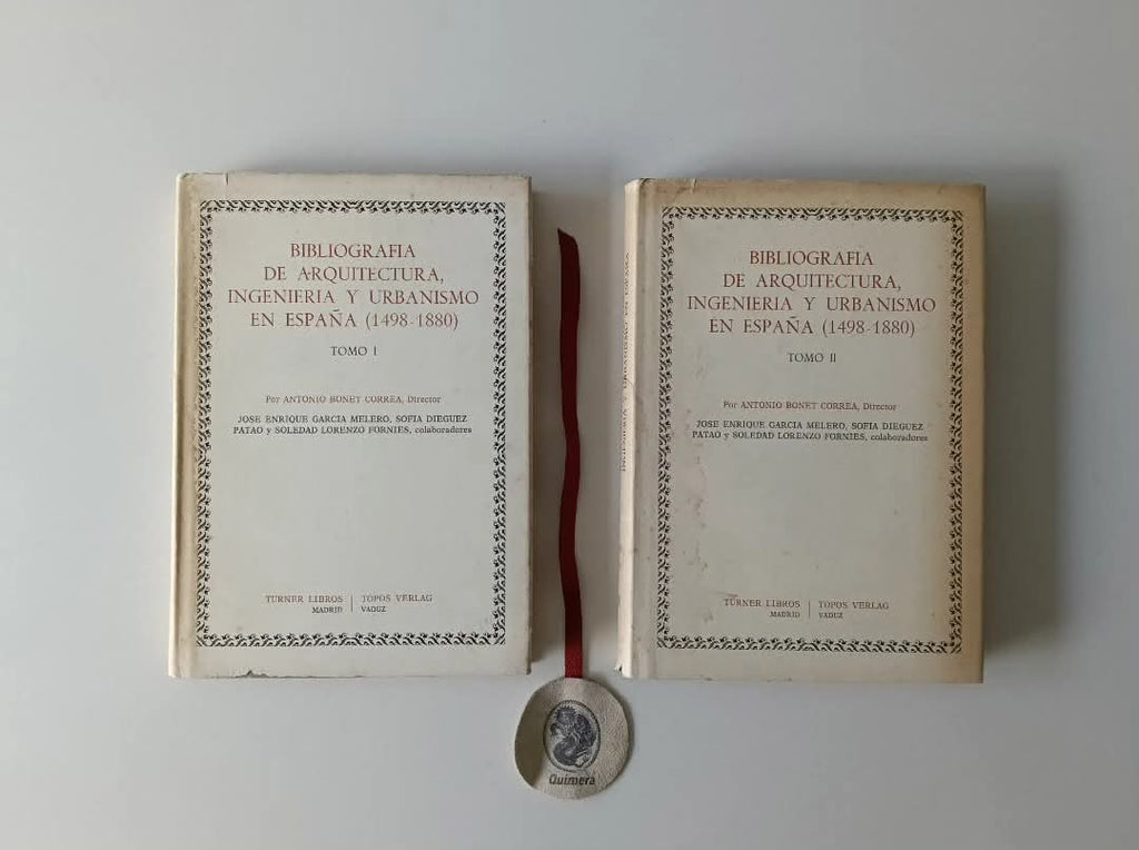 CORREA (Antonio Bonet). - BIBLIOGRAFIA DE ARQUITECTURA, INGENIERIA Y URBANISMO EN ESPAÑA (1498-1880)