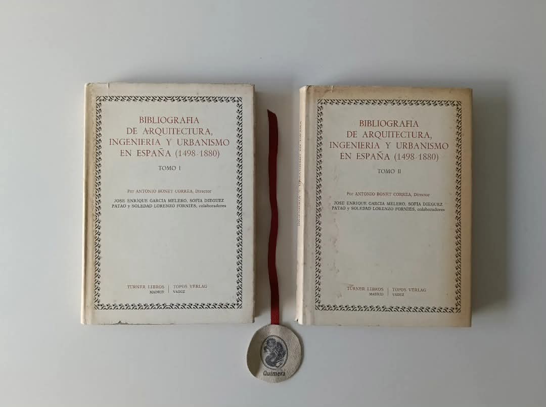 CORREA (Antonio Bonet). - BIBLIOGRAFIA DE ARQUITECTURA, INGENIERIA Y URBANISMO EN ESPAÑA (1498-1880)