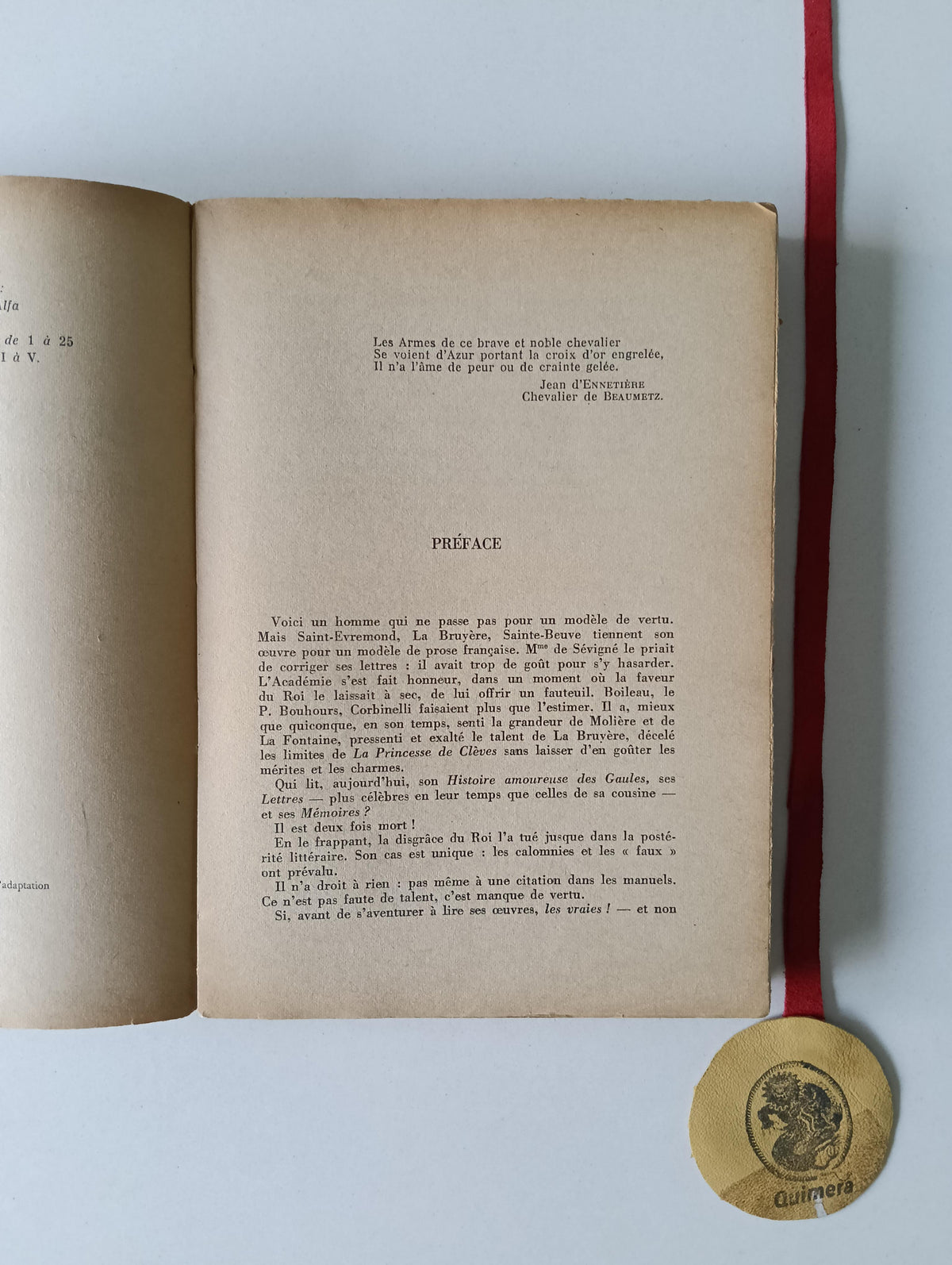 ORIEUX (Jean). - BUSSY-RABUTIN: Le libertin galant homme (1618-1693)