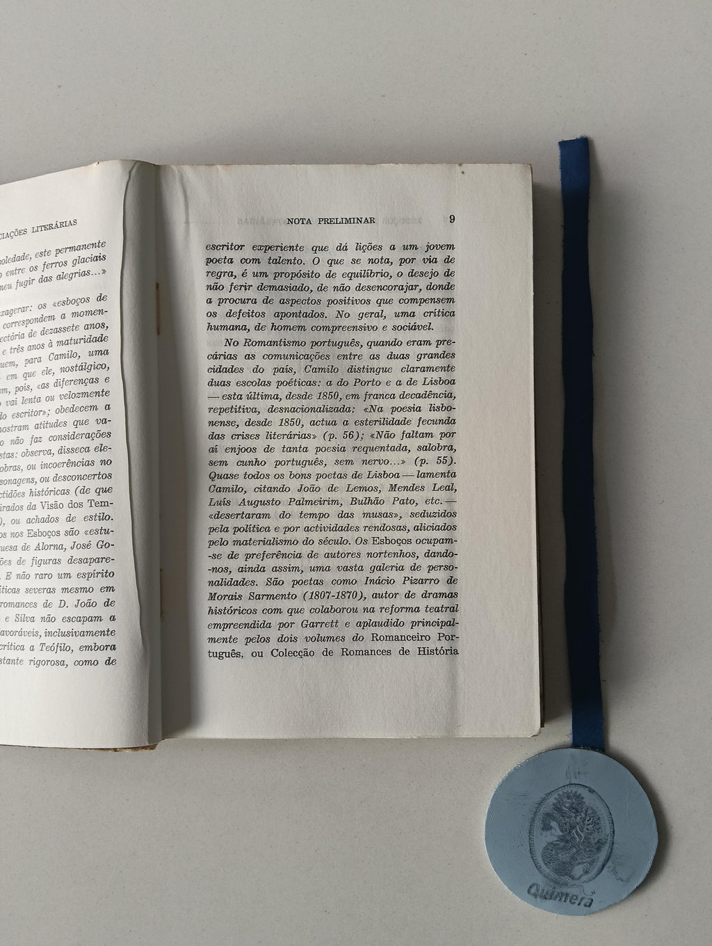 CASTELO BRANCO (Camilo).— ESBOÇOS DE APRECIAÇÕES LITERÁRIAS