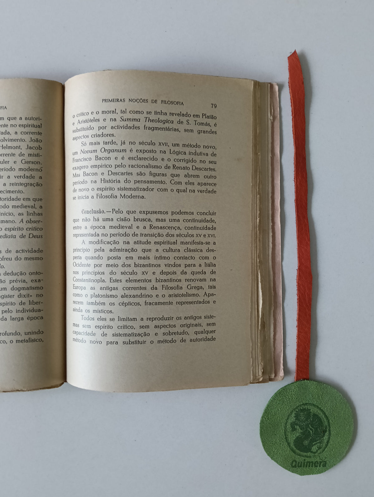 ARESTA (Eugénio). - PRIMEIRAS NOÇÕES DE FILOSOFIA