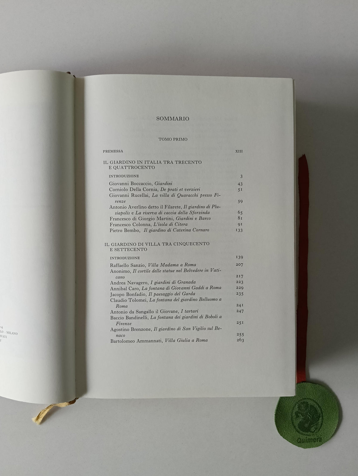 VISENTINI (Margherita Azzi). - L'ARTE DEI GIARDINI, Scritti teorici e pratici dal XIV al XIX secolo