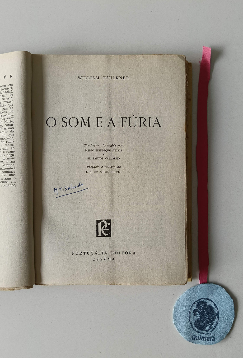 FAULKNER (William). - O SOM E A FÚRIA