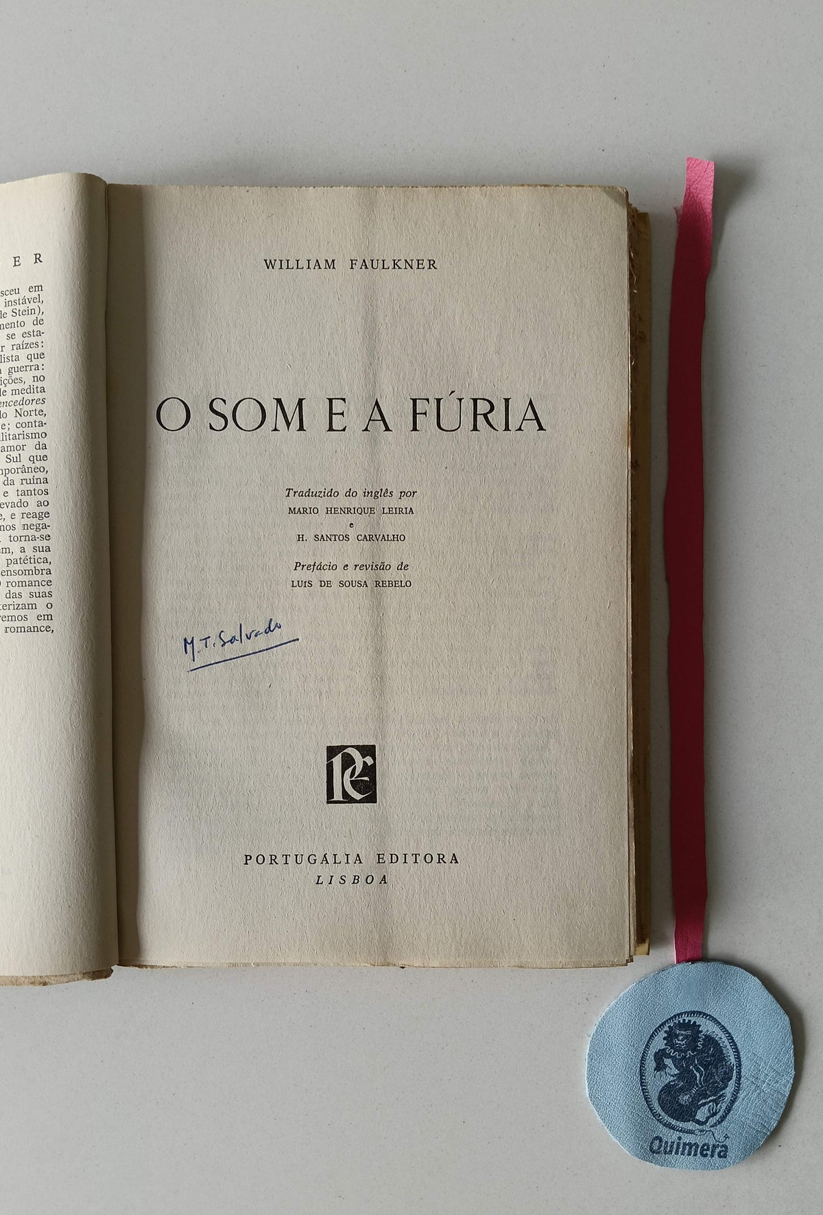FAULKNER (William). - O SOM E A FÚRIA