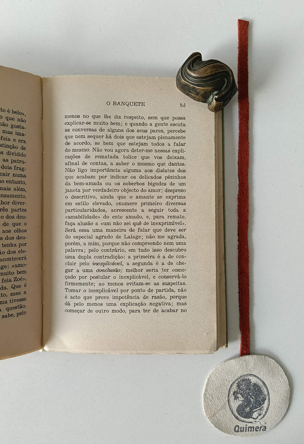KIERKEGAARD (Soren). - O BANQUETE (In vino veritas)